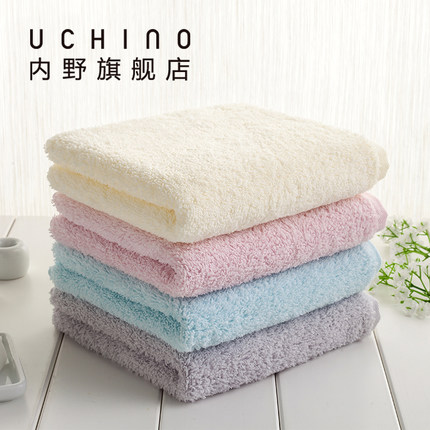 【毛巾】?jī)?nèi)野uchino全棉新型無(wú)捻紗海棉純棉面巾